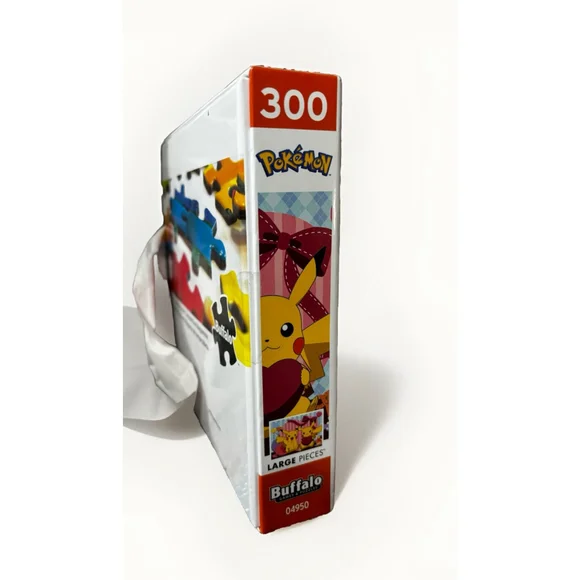 Pokemon Puzzle X Buffalo Games• 300 Piece Pikachu Valentines 04950 Nintendo New - Picture 4 of 6